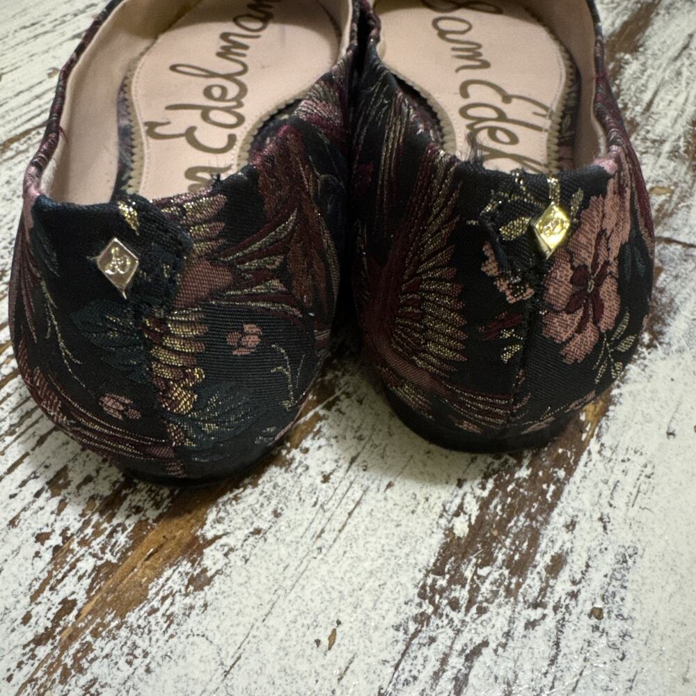 SAM EDELMAN RAISA FLORAL STUDDED FLATS WOMENS Size 8 - Picture 9 of 15